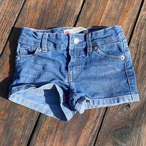 Girls 3T LEVIS shorty short jean shorts